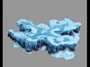 deep in the snow mountains - rocks 0363 Modelo 3D