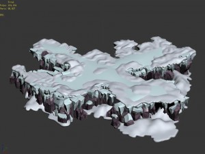 deep in the snow mountains - rocks 0363 Modelo 3D