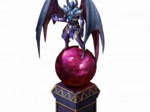 블러드 마스터 디스트릭트 - 악마 조각상 01 3D 모델