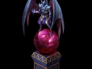 blood master district - devil statue 01 3D Model