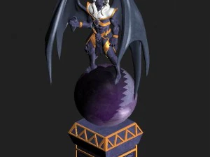blood master district - devil statue 01 3D Model