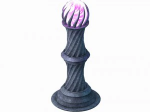 maître du sang - boule de cristal 01 Modèle 3D