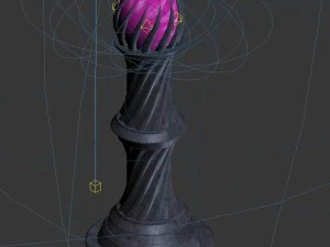 blood master - crystal ball 01 3D Model