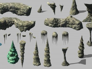 rock - caves - magma 3Dモデル