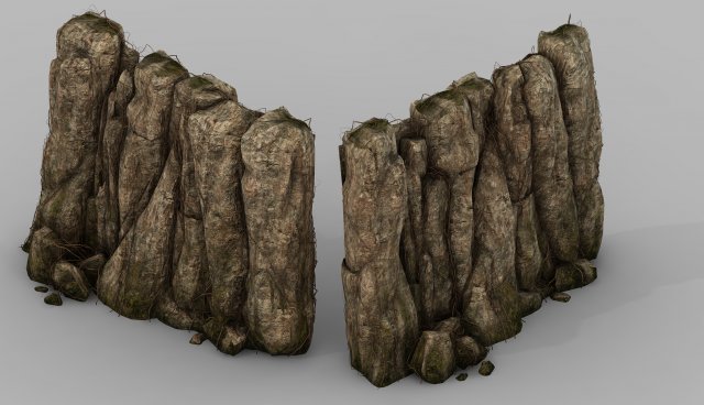 brutal tribe - mountain 01 3D Model .c4d .max .obj .3ds .fbx .stl .blend 