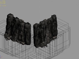 brutal tribe - mountain 01 3D Model