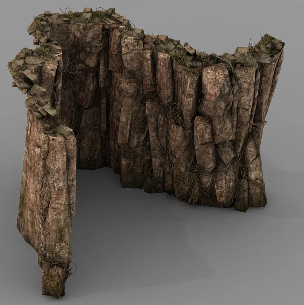 brutal tribes - mountain 03 3D Model .c4d .max .obj .3ds .fbx .stl .blend 