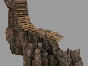 brutal tribal - mountain plank road 3D Model