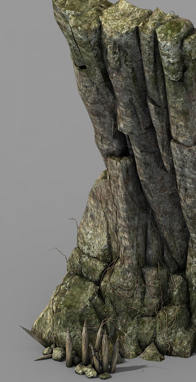 brutal tribes - cliffs 02 3D 模型 .c4d .max .obj .3ds .fbx .stl .blend 