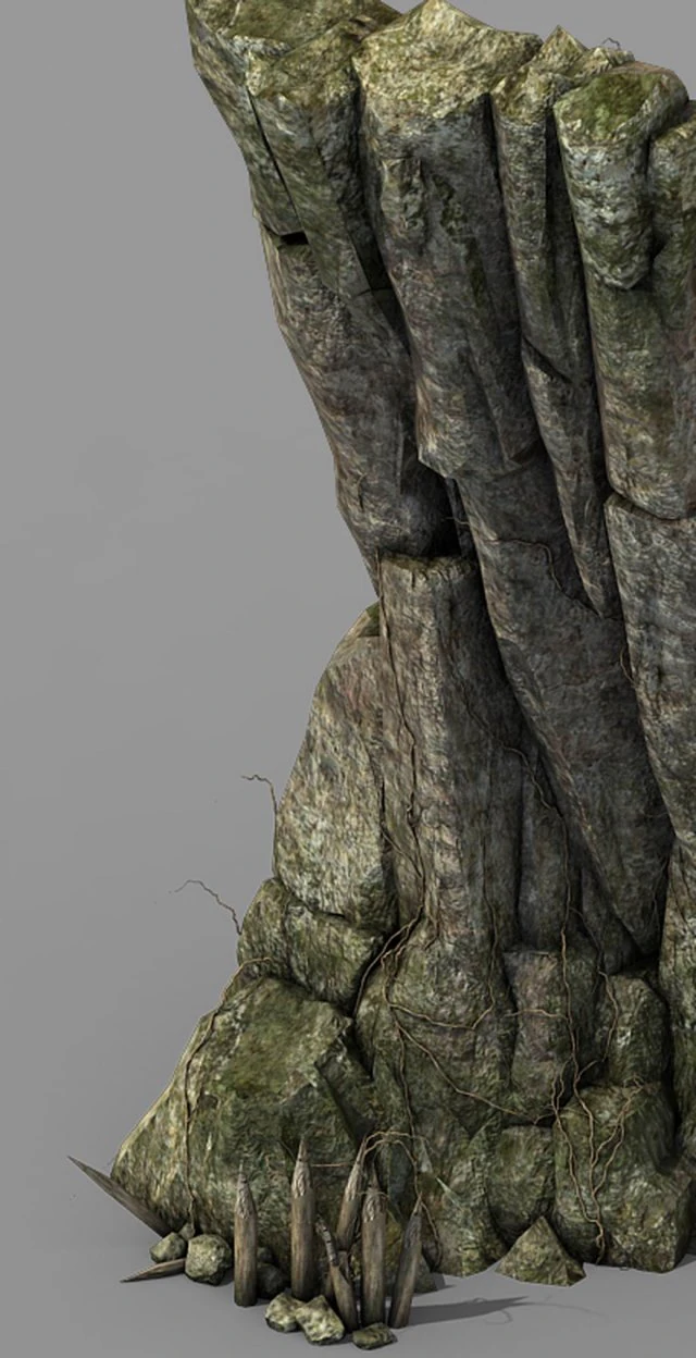 brutal tribes - cliffs 02 3D Model .c4d .max .obj .3ds .fbx .stl .blend 