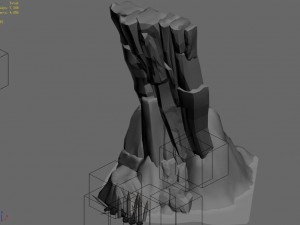 brutal tribes - cliffs 02 3D 模型