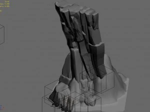 brutal tribes - cliffs 02 3D Model