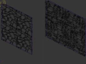 Brutal tribe - stone wall 9 3D Model