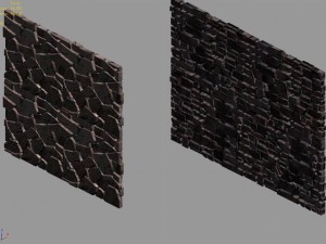 Brutal tribe - stone wall 9 3D Model