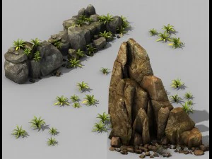 brutal tribal - stone group 3D Model