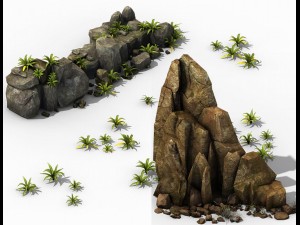 brutal tribal - stone group 3D Model
