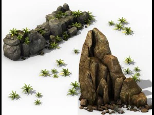 brutal tribal - stone group 3D Model