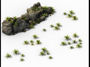 brutal tribal - stone group 3D Model