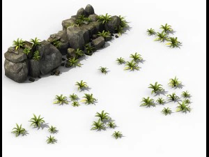brutal tribal - stone group 3D Model