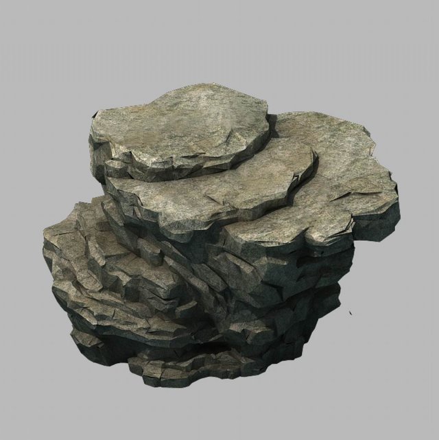 wild - rock 1101 3D Model .c4d .max .obj .3ds .fbx .stl .blend 