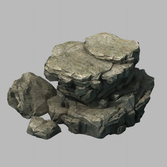 wild - rock 1103 3D Модель .c4d .max .obj .3ds .fbx .stl .blend 