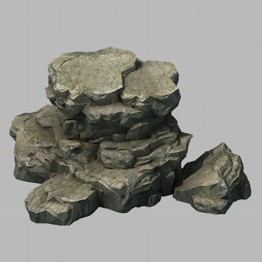 wild - rock 1104 3D Model .c4d .max .obj .3ds .fbx .stl .blend 