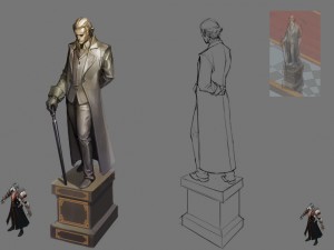 warriors area - sculpture 04 3D Model
