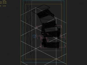 war corps - stone stairs 01 3D Model