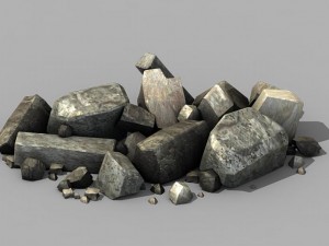 war corps - stone 01 Modèle 3D
