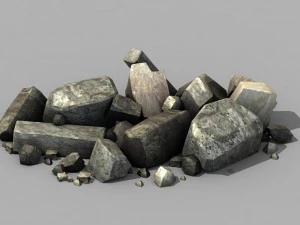war corps - stone 01 3D Model