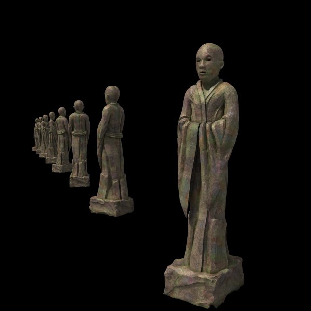 standing buddha 3D 模型 .c4d .max .obj .3ds .fbx .stl .blend 