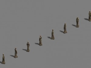standing buddha 3D 模型