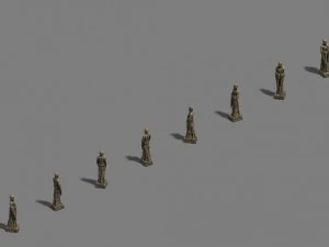standing buddha 3D Model