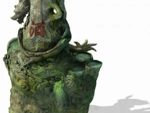changan city - landscape stone dragon 11 3D Model