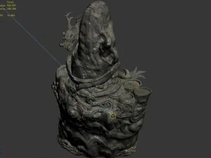 changan city - landscape stone dragon 11 3D Model