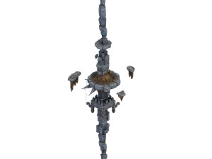 recruit mountains - large stone columns 3D Модель