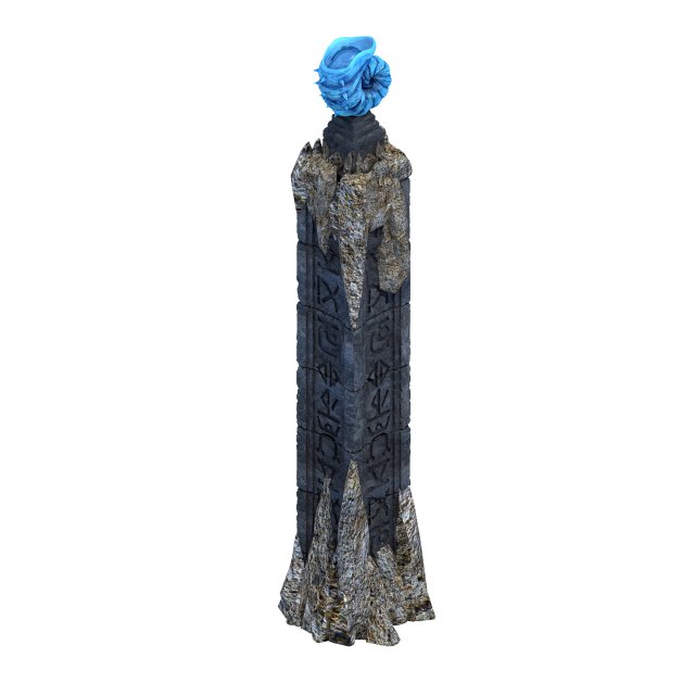 rocking hill - conch stone column Modèle 3D .c4d .max .obj .3ds .fbx .stl .blend 