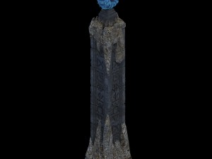 rocking hill - conch stone column Modèle 3D