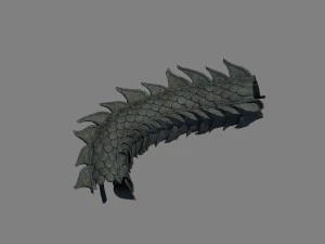 rocking mountain - stone - long body 01 3D Model