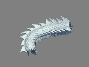 rocking mountain - stone - long body 01 3D मॉडल