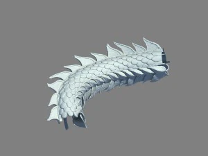 rocking mountain - stone - long body 01 3D Model