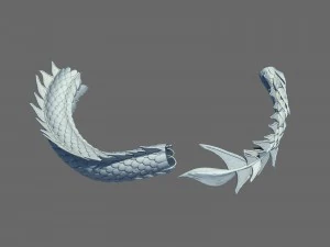 rocking mountain - stone - long body 01 3D Model