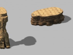 stalactites - stone columns 01 Modelo 3D