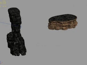 stalactites - stone columns 01 3D Model