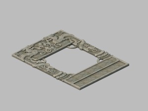 the main city - the city gate - ground relief 3D मॉडल