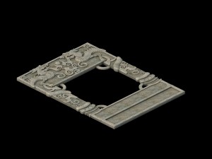 the main city - the city gate - ground relief 3D Model