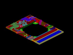 the main city - the city gate - ground relief 3D Model