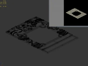 the main city - the city gate - ground relief 3D Model