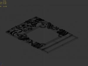the main city - the city gate - ground relief 02 Model 3D