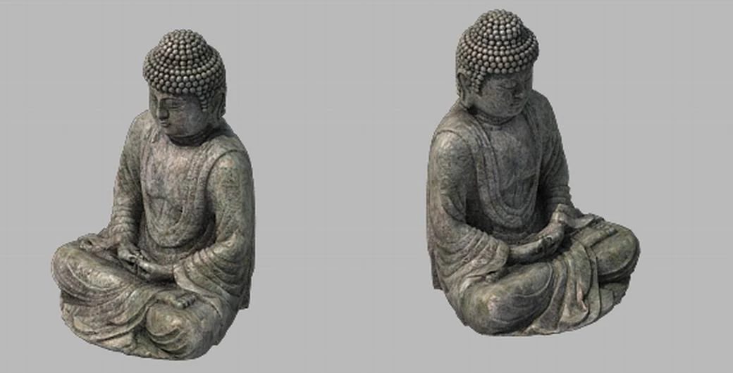 religion - statues - buddha 2 3D Model .c4d .max .obj .3ds .fbx .stl .blend 